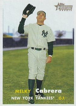 #466 Melky Cabrera - New York Yankees - 2006 Topps Heritage Baseball