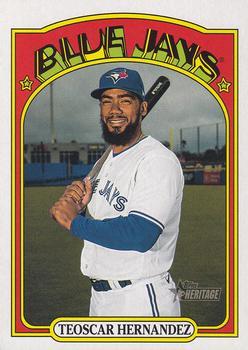 #466 Teoscar Hernandez - Toronto Blue Jays - 2021 Topps Heritage Baseball