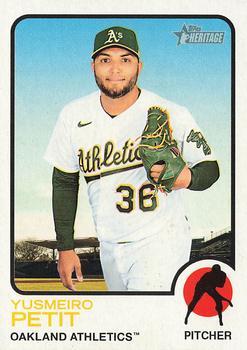 #466 Yusmeiro Petit - Oakland Athletics - 2022 Topps Heritage Baseball