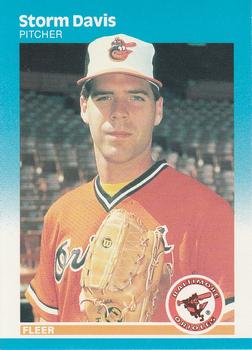 #466 Storm Davis - Baltimore Orioles - 1987 Fleer Baseball