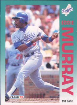 #466 Eddie Murray - Los Angeles Dodgers - 1992 Fleer Baseball