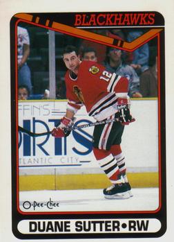 #466 Duane Sutter - Chicago Blackhawks - 1990-91 O-Pee-Chee Hockey