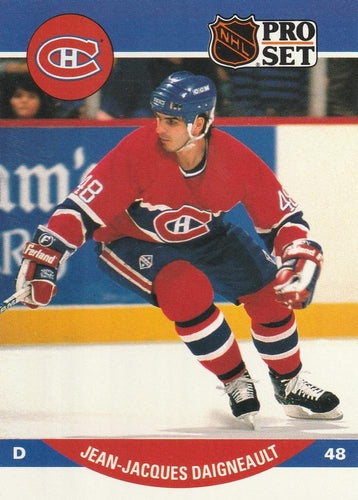 #466 J.J. Daigneault - Montreal Canadiens - 1990-91 Pro Set Hockey