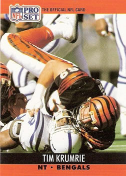 #466 Tim Krumrie - Cincinnati Bengals - 1990 Pro Set Football