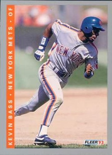 #466 Kevin Bass - New York Mets - 1993 Fleer Baseball