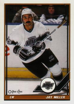 #467 Jay Miller - Los Angeles Kings - 1991-92 O-Pee-Chee Hockey