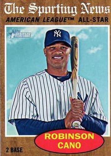 #467 Robinson Cano - New York Yankees - 2011 Topps Heritage Baseball
