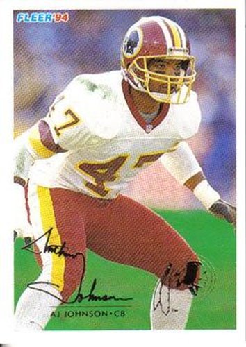 #467 A.J. Johnson - Washington Redskins - 1994 Fleer Football