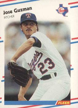 #467 Jose Guzman - Texas Rangers - 1988 Fleer Baseball