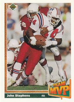 #467 John Stephens - New England Patriots - 1991 Upper Deck Football