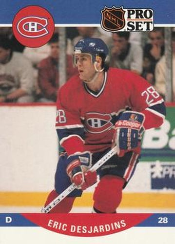 #467 Eric Desjardins - Montreal Canadiens - 1990-91 Pro Set Hockey