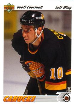 #467 Geoff Courtnall - Vancouver Canucks - 1991-92 Upper Deck Hockey