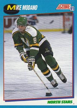 #467 Mike Modano - Minnesota North Stars - 1991-92 Score Canadian Bilingual Hockey