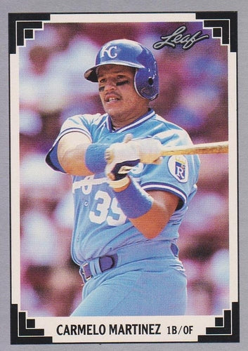 #467 Carmelo Martinez - Kansas City Royals - 1991 Leaf Baseball