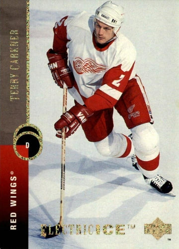 #467 Terry Carkner - Detroit Red Wings - 1994-95 Upper Deck Hockey - Electric Ice