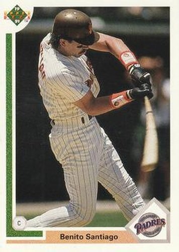 #467 Benito Santiago - San Diego Padres - 1991 Upper Deck Baseball