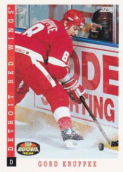 #467 Gord Kruppke - Detroit Red Wings - 1993-94 Score Canadian Hockey