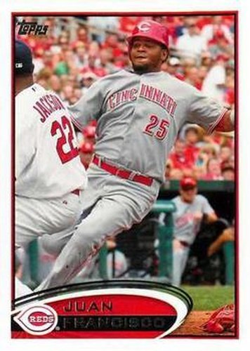 #467 Juan Francisco - Cincinnati Reds - 2012 Topps Baseball