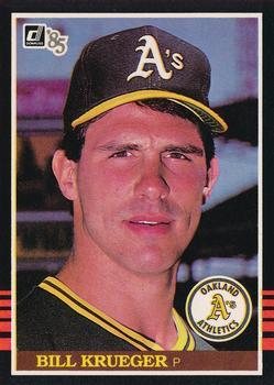 #467 Bill Krueger - Oakland Athletics - 1985 Donruss Baseball