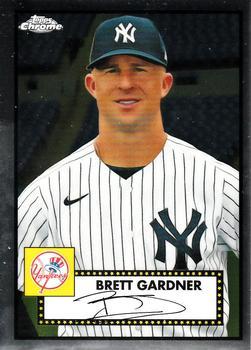 #467 Brett Gardner - New York Yankees - 2021 Topps Chrome Platinum Anniversary Baseball