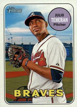 #467 Julio Teheran - Atlanta Braves - 2018 Topps Heritage Baseball