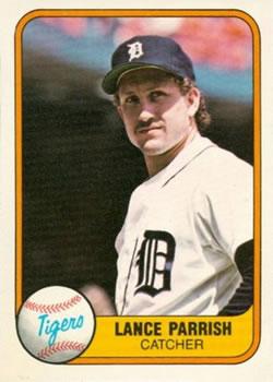 #467 Lance Parrish - Detroit Tigers - 1981 Fleer Baseball