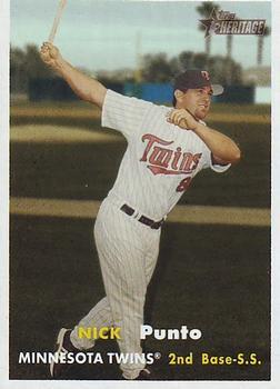 #467 Nick Punto - Minnesota Twins - 2006 Topps Heritage Baseball