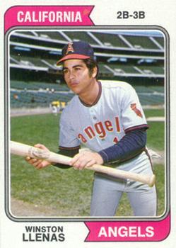 #467 Winston Llenas - California Angels - 1974 Topps Baseball