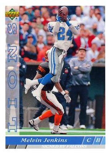 #467 Melvin Jenkins - Detroit Lions - 1993 Upper Deck Football