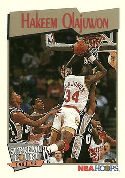 #467 Hakeem Olajuwon - Houston Rockets - 1991-92 Hoops Basketball