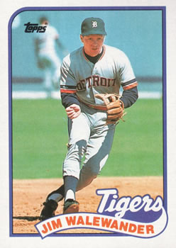 #467 Jim Walewander - Detroit Tigers - 1989 Topps Baseball