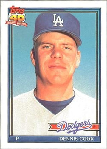 #467 Dennis Cook - Los Angeles Dodgers - 1991 O-Pee-Chee Baseball