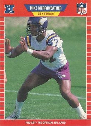 #467 Mike Merriweather - Minnesota Vikings - 1989 Pro Set Football