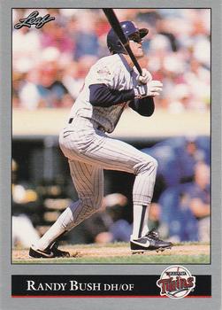 #467 Randy Bush - Minnesota Twins - 1992 Leaf Baseball