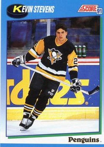 #468 Kevin Stevens - Pittsburgh Penguins - 1991-92 Score Canadian Hockey