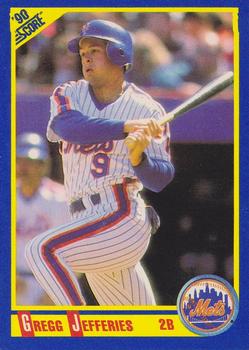 #468 Gregg Jefferies - New York Mets - 1990 Score Baseball