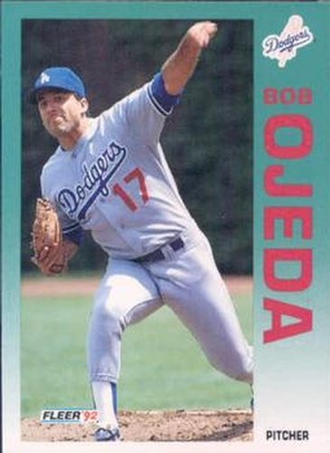 #468 Bob Ojeda - Los Angeles Dodgers - 1992 Fleer Baseball