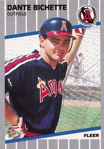 #468 Dante Bichette - California Angels - 1989 Fleer Baseball
