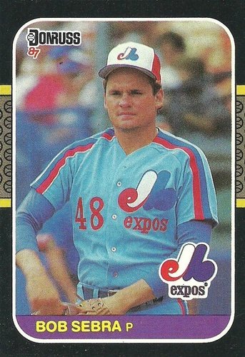 #468 Bob Sebra - Montreal Expos - 1987 Donruss Baseball