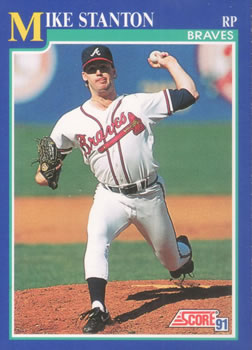 #468 Mike Stanton - Atlanta Braves - 1991 Score Baseball