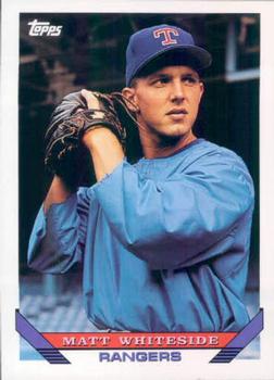 #468 Matt Whiteside - Texas Rangers - 1993 Topps Baseball