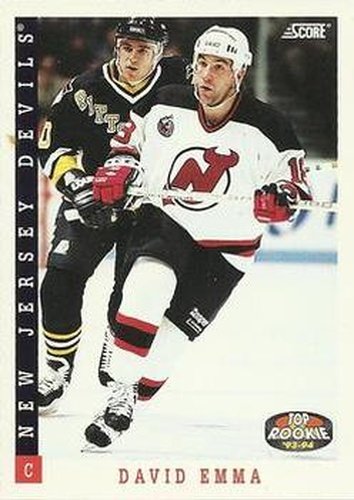 #468 David Emma - New Jersey Devils - 1993-94 Score Canadian Hockey
