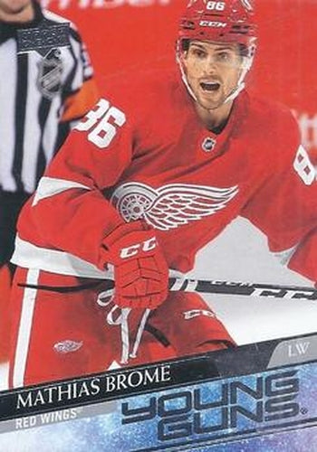 #468 Mathias Brome - Detroit Red Wings - 2020-21 Upper Deck Hockey