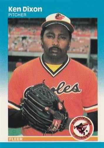 #468 Ken Dixon - Baltimore Orioles - 1987 Fleer Baseball