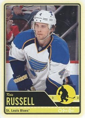 #468 Kris Russell - St. Louis Blues - 2012-13 O-Pee-Chee Hockey