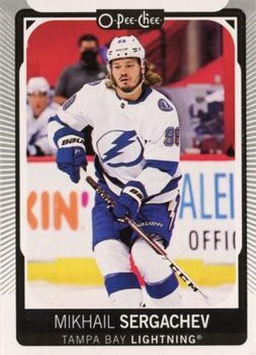 #468 Mikhail Sergachev - Tampa Bay Lightning - 2021-22 O-Pee-Chee Hockey