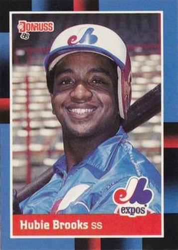 #468 Hubie Brooks - Montreal Expos - 1988 Donruss Baseball