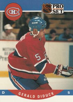 #468 Gerald Diduck - Montreal Canadiens - 1990-91 Pro Set Hockey