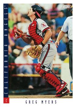 #468 Greg Myers - California Angels - 1993 Score Baseball