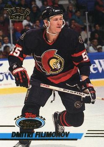 #468 Dmitri Filimonov - Ottawa Senators - 1993-94 Stadium Club Hockey